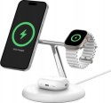 Belkin BOOST CHARGE PRO MagSafe ładowarka indukcyjna 3w1 iPhone Apple Watch i AirPods biała