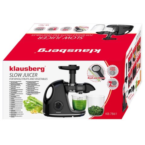 SOKOWIRÓWKA WYCISKARKA WOLNOOBROTOWA KLAUSBERG KB-7861 SOKOWIRÓWKA WYCISKARKA WOLNOOBROTOWA KLAUSBERG KB-7861