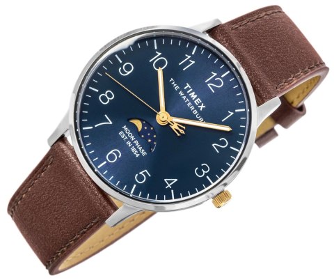 Zegarek Męski TIMEX Waterbury Classic Moon Phase TW2W75600 + BOX Zegarek Męski TIMEX Waterbury Classic Moon Phase TW2W75600 + BOX