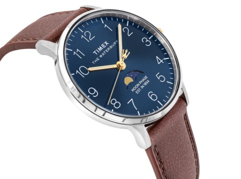 Zegarek Męski TIMEX Waterbury Classic Moon Phase TW2W75600 + BOX Zegarek Męski TIMEX Waterbury Classic Moon Phase TW2W75600 + BOX