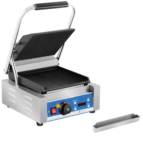 Kontakt grill elektryczny kontaktowy z wyświetlaczem LED żeliwne płyty 1800W Kontakt grill elektryczny kontaktowy z wyświetlaczem LED żeliwne płyty 1800W