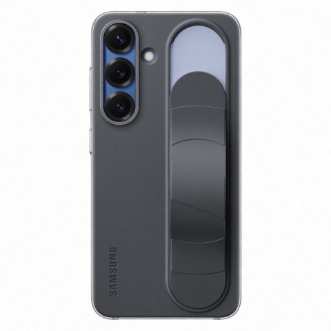 Etui silikonowe Samsung Standing Grip Case z uchwytem podstawką do Samsung Galaxy S25 - czarne Etui silikonowe Samsung Standing Grip Case z uchwytem podstawką do Samsung Galaxy S25 - czarne