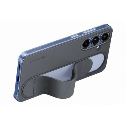 Etui silikonowe Samsung Standing Grip Case z uchwytem podstawką do Samsung Galaxy S25 - czarne Etui silikonowe Samsung Standing Grip Case z uchwytem podstawką do Samsung Galaxy S25 - czarne
