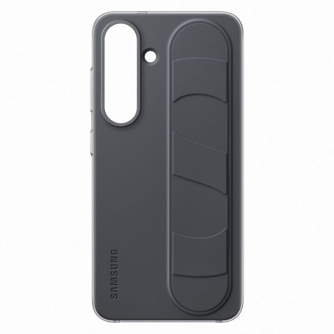 Etui silikonowe Samsung Standing Grip Case z uchwytem podstawką do Samsung Galaxy S25 - czarne Etui silikonowe Samsung Standing Grip Case z uchwytem podstawką do Samsung Galaxy S25 - czarne