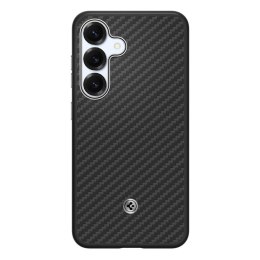 Etui silikonowe Spigen Enzo Aramid MagFit do Samsung Galaxy S25 - czarne