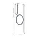 Etui silikonowe plecki Samsung Clear Magnet Case z ringiem magnetycznym do Samsung Galaxy S25 - przezroczyste