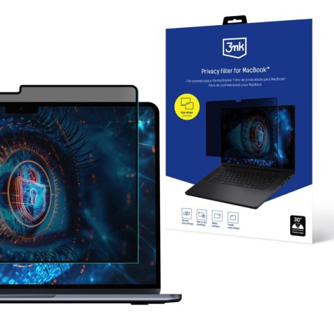 Filtr prywatyzujący, elektroststyczny - 3mk Privacy filter for MacBook Pro 14" 2021 Filtr prywatyzujący, elektroststyczny - 3mk Privacy filter for MacBook Pro 14" 2021