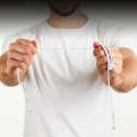 Kabel przewód z certyfikatem MFi USB-C - iPhone Lightning 1m - biały