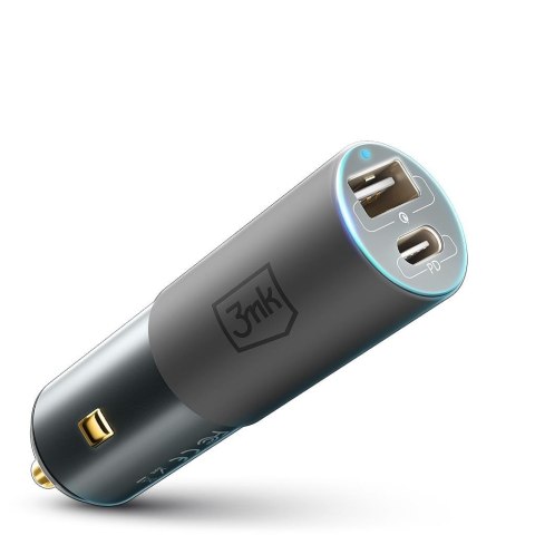 Ładowarka samochodowa 3mk Hyper Car Charger 100W aluminiowa Ładowarka samochodowa 3mk Hyper Car Charger 100W aluminiowa
