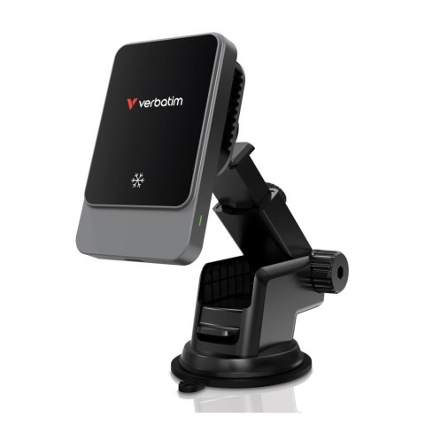 Ładowarka samochodowa magnetyczna bezprzewodowa Charge 'n' Drive Verbatim 15W/7,5W Qi RGB Ładowarka samochodowa magnetyczna bezprzewodowa Charge 'n' Drive Verbatim 15W/7,5W Qi RGB