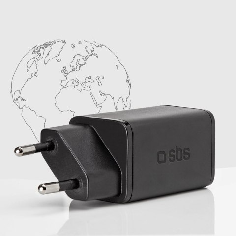 Ładowarka sieciowa Power Delivery GaN USB-C 45W - czarna Ładowarka sieciowa Power Delivery GaN USB-C 45W - czarna