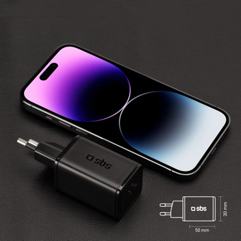 Ładowarka sieciowa Power Delivery GaN USB-C 45W - czarna Ładowarka sieciowa Power Delivery GaN USB-C 45W - czarna