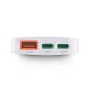 Ładowarka sieciowa składana GaN USB-C USB-A 65W - biała