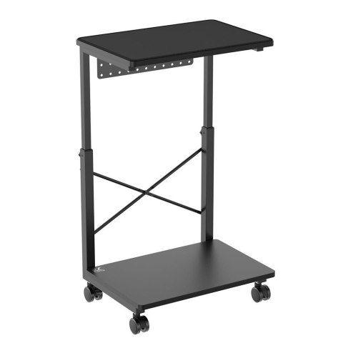 Podstawka wózek na kółkach pod komputer CPU z półką NanoRS RS430, 80kg max, regulowana wysokość 550-850mm Podstawka wózek na kółkach pod komputer CPU z półką NanoRS RS430, 80kg max, regulowana wysokość 550-850mm