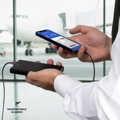 Powerbank 10000 mAh Power Delivery 20W - czarny Powerbank 10000 mAh Power Delivery 20W - czarny