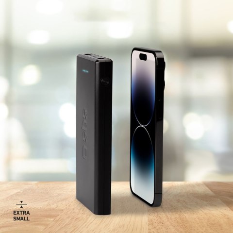 Powerbank 10000 mAh Power Delivery 20W - czarny Powerbank 10000 mAh Power Delivery 20W - czarny