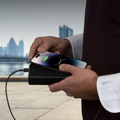 Powerbank 20000 mAh USB-A USB-C - czarny Powerbank 20000 mAh USB-A USB-C - czarny