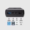 Powerbank 20000 mAh USB-A USB-C - czarny