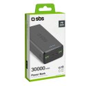 Powerbank 30000 mAh USB-C USB-A - czarny