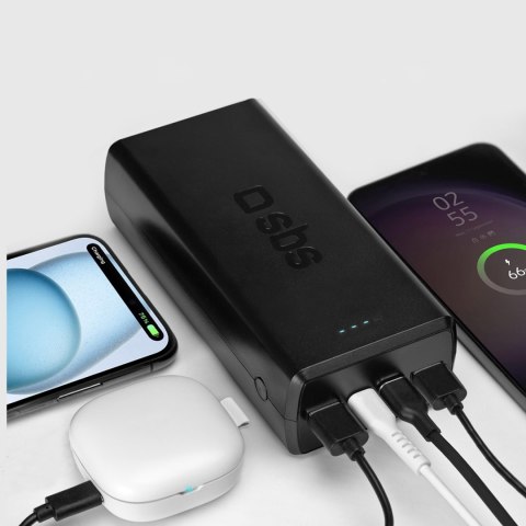 Powerbank 30000 mAh USB-C USB-A - czarny Powerbank 30000 mAh USB-C USB-A - czarny