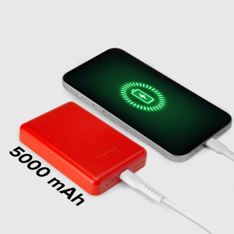 Powerbank 5000 mAh MagSafe - czerwony Powerbank 5000 mAh MagSafe - czerwony