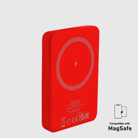 Powerbank 5000 mAh MagSafe - czerwony Powerbank 5000 mAh MagSafe - czerwony