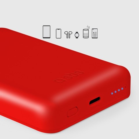 Powerbank 5000 mAh MagSafe - czerwony Powerbank 5000 mAh MagSafe - czerwony