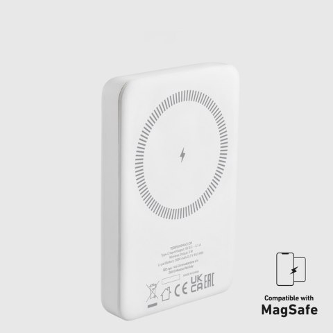 Powerbank 5000 mAh USB-C kompatybilny z MagSafe - biały Powerbank 5000 mAh USB-C kompatybilny z MagSafe - biały