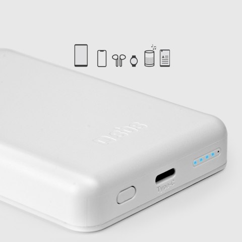 Powerbank 5000 mAh USB-C kompatybilny z MagSafe - biały Powerbank 5000 mAh USB-C kompatybilny z MagSafe - biały