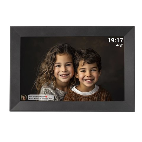 Ramka cyfrowa do zdjęć PFF-1012B 10.1'' 16 GB Wi-Fi microSD - czarna Ramka cyfrowa do zdjęć PFF-1012B 10.1'' 16 GB Wi-Fi microSD - czarna
