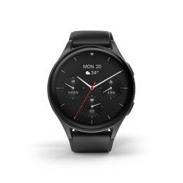 Smartwatch Hama 8900 GPS AMOLED 1.43'' z paskiem silikonowym - czarny