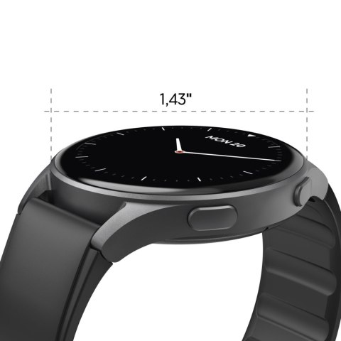 Smartwatch Hama 8900 GPS AMOLED 1.43'' z paskiem silikonowym - czarny Smartwatch Hama 8900 GPS AMOLED 1.43'' z paskiem silikonowym - czarny
