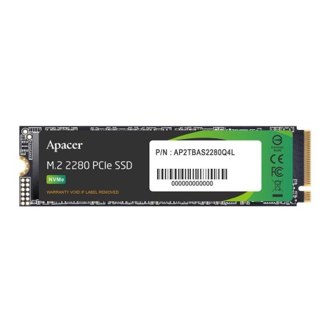 Dysk SSD Apacer AS2280Q4L 1TB M.2 2280 PCIe Gen4x4 (3600/3000 MB/s) 3D NAND Dysk SSD Apacer AS2280Q4L 1TB M.2 2280 PCIe Gen4x4 (3600/3000 MB/s) 3D NAND