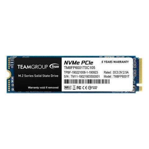 Dysk SSD Team Group MP33 1TB M.2 2280 PCIe NVMe (1800/1500 MB/s) Dysk SSD Team Group MP33 1TB M.2 2280 PCIe NVMe (1800/1500 MB/s)
