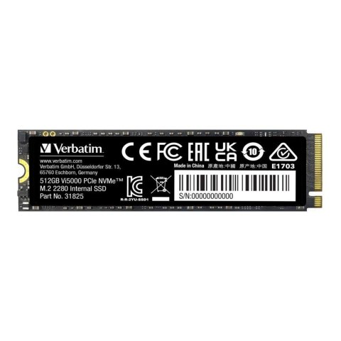 Dysk SSD Verbatim Vi5000 512GB M.2 2280 PCIe Gen4 NVME (5000/2500 MB/s) Dysk SSD Verbatim Vi5000 512GB M.2 2280 PCIe Gen4 NVME (5000/2500 MB/s)