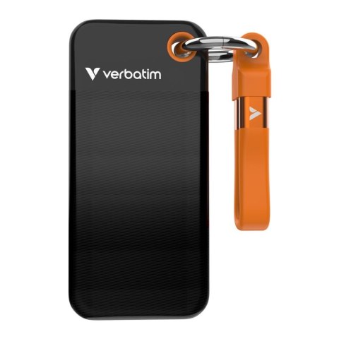 Dysk SSD zewnętrzny Verbatim Pocket SSD 1TB USB-C 3.2 Gen 2 czarny/pomarańczowy Dysk SSD zewnętrzny Verbatim Pocket SSD 1TB USB-C 3.2 Gen 2 czarny/pomarańczowy