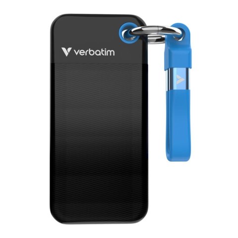 Dysk SSD zewnętrzny Verbatim Pocket SSD 2TB USB-C 3.2 Gen 2 czarny/niebieski Dysk SSD zewnętrzny Verbatim Pocket SSD 2TB USB-C 3.2 Gen 2 czarny/niebieski