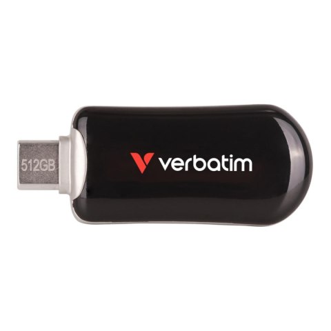 Pendrive Verbatim Plectra 512GB USB-C 3.0 Black Pendrive Verbatim Plectra 512GB USB-C 3.0 Black
