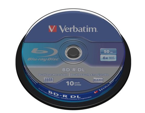 Płyty BD-R Verbatim 50 GB SL DataLife Cake 10 Płyty BD-R Verbatim 50 GB SL DataLife Cake 10