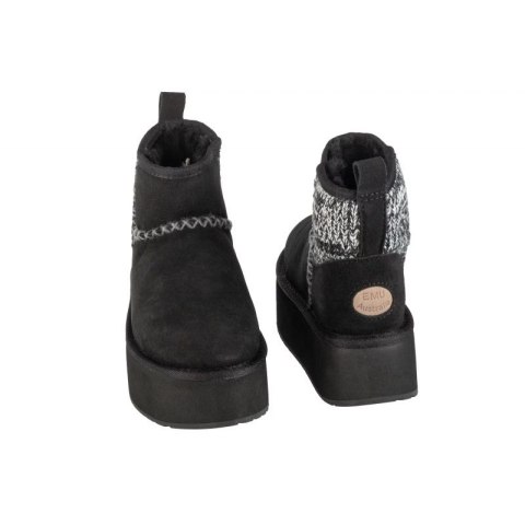 Buty EMU Australia Stinger Knit Flatform W W13143-BLAK Buty EMU Australia Stinger Knit Flatform W W13143-BLAK