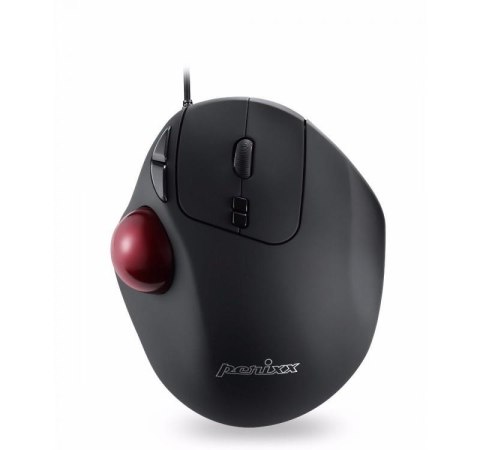 Mysz przewodowa Perixx PERIMICE 517 laserowa trackball 34mm czarna Mysz przewodowa Perixx PERIMICE 517 laserowa trackball 34mm czarna