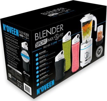 Blender Noveen Sport Mix & Fit SB2100 Xline White Kielich Blender Noveen Sport Mix & Fit SB2100 Xline White Kielich