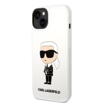 KARL LAGERFELD KLHCP14MSNIKBCH IPHONE 14 PLUS / 15 PLUS 6,7" HARDCASE BIAŁY/WHITE SILICONE IKONIK KARL LAGERFELD KLHCP14MSNIKBCH IPHONE 14 PLUS / 15 PLUS 6,7" HARDCASE BIAŁY/WHITE SILICONE IKONIK