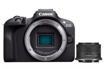 Aparat fotograficzny - Canon EOS R100 + obiektyw RF-S 18-45mm F4.5-6.3 IS STM Aparat fotograficzny - Canon EOS R100 + obiektyw RF-S 18-45mm F4.5-6.3 IS STM