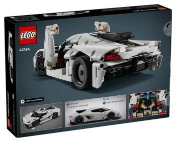 LEGO Technic 42184 Biały hipersamochód Koenigsegg Jesko Absolut LEGO Technic 42184 Biały hipersamochód Koenigsegg Jesko Absolut