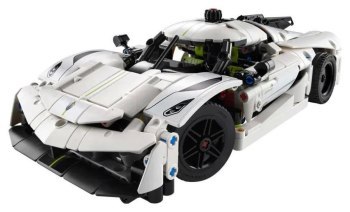 LEGO Technic 42184 Biały hipersamochód Koenigsegg Jesko Absolut LEGO Technic 42184 Biały hipersamochód Koenigsegg Jesko Absolut