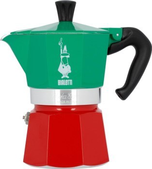 Akcesoria - Bialetti Moka Express Italia 3tz czerwono-zielona Akcesoria - Bialetti Moka Express Italia 3tz czerwono-zielona