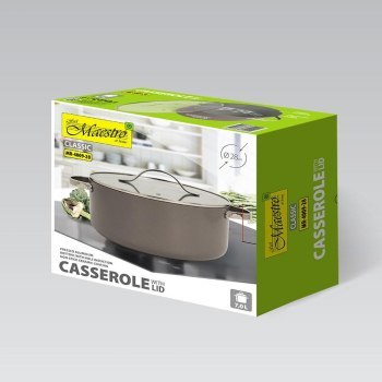 Garnek z pokrywką 28 cm 7 0L MAESTRO MR-4009-28 Garnek z pokrywką 28 cm 7 0L MAESTRO MR-4009-28