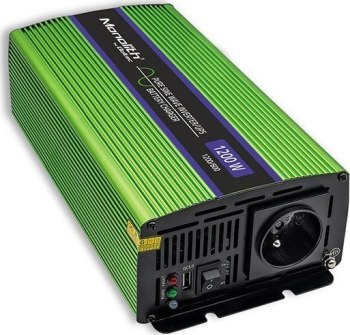 Qoltec Przetwornica napięcia Monolith | ładowanie baterii | UPS | 600W | 1200W | 12V na 230V |Czysty Sinus Qoltec Przetwornica napięcia Monolith | ładowanie baterii | UPS | 600W | 1200W | 12V na 230V |Czysty Sinus