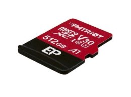 Karta pamięci z adapterem Patriot Memory EP Pro PEF512GEP31MCX (512GB; Class 10 Class A1 Class U3 V30; Adapter Karta pamięci)